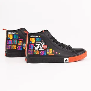 Oficjalne trampki męskie Big Star x Wośp RR174651 czarne - Trampki męskie - miniaturka - grafika 1