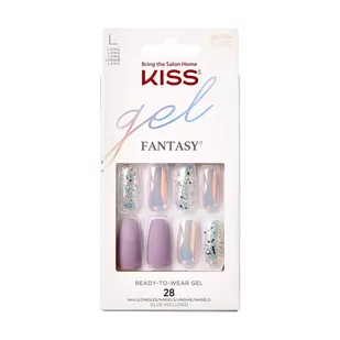 KISS Sztuczne Paznokcie Gel Fantasy - Rainbow Rin (rozmiar L) 1op.(28szt) - Sztuczne paznokcie i akcesoria - miniaturka - grafika 3