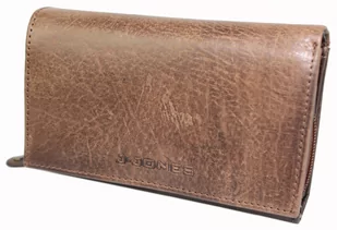 Portfel Damski Skórzany JENNIFER JONES Skóra Licowa Duży Z Suwakiem 5686 - Portfele - miniaturka - grafika 4