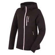 Bluzy sportowe damskie - Bluza damska Husky Anara L Rozmiar: S / Kolor: czarny - miniaturka - grafika 1