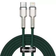 Kable USB - Baseus Cafule Metal Data kabel USB Typ C - Lightning 20 W Power Delivery 2 m zielony (CATLJK-B06) - miniaturka - grafika 1