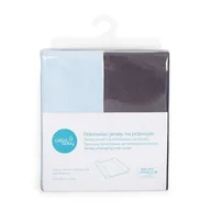 Przewijaki - pokrowiec na przewijak 50x70-80 2szt Dark grey+Blue - miniaturka - grafika 1