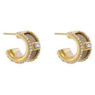 Kolczyki - Kolczyki Guess JUBE05 391JW Złoty - miniaturka - grafika 1