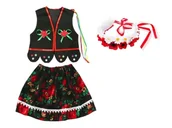 Dresy i komplety dla dziewczynek - ZESTAW KRAKOWIANKA CZARNY 98-110 3el - miniaturka - grafika 1