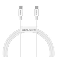 Kable USB - Baseus Superior kabel przewód USB Typ C - USB Typ C szybkie ładowanie Quick Charge / Power Delivery / FCP 100W 5A 20V 1m biały (CATYS-B02) - miniaturka - grafika 1