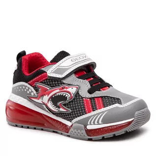 Buty dla chłopców - Sneakersy GEOX - J Bayonyc B. A J25FEA 014BU C0051 S Grey/Red - grafika 1