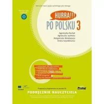 Burkat Agnieszka , Jasińska  Agnieszka , Małolepsz Hurra po polsku 3 podręcznik nauczyciela - mamy na stanie, wyślemy natychmiast - Książki do nauki języka polskiego dla obcokrajowców - miniaturka - grafika 1