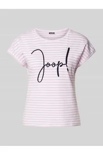 T-shirt z wyhaftowanym logo model Teri - Joop! - Koszulki i topy damskie - miniaturka - grafika 1