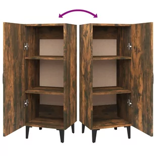 Lumarko Szafka, przydymiony dąb, 34,5x34x90 cm, materiał drewnopochodny - Szafki do salonu - miniaturka - grafika 10