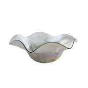 Tace i patery - Srebrna misa 32X32X10 MASON szkło artystyczne EUROFIRANY - miniaturka - grafika 1