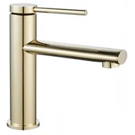 Baterie umywalkowe - Rea B6515 Oval L.Gold Bateria umywalkowa niska - miniaturka - grafika 1