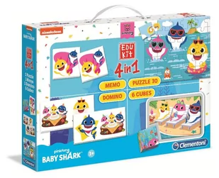 Clementoni EduKit 4w1 Baby Shark - Gry planszowe - miniaturka - grafika 2