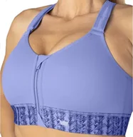 Biustonosze - BIUSTONOSZ SPORTOWY SHEFIT NIEBIESKI ŚREDNIE PODTRZYMANIE REGULOWANY 4XL - miniaturka - grafika 1