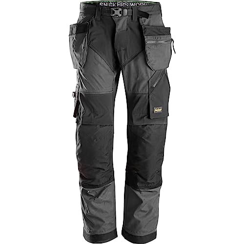 Snickers spodnie robocze FlexiWork z kieszeniami kaburowymi rozmiar 256 w kolorze granatowo-czarnym, 254