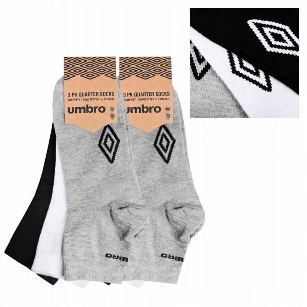 UMBRO Skarpety Quarter Zakostki 6 par 39/42