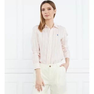 POLO RALPH LAUREN Lniana koszula | Relaxed fit - Koszule damskie - miniaturka - grafika 1