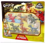 Figurki dla dzieci - FIGURKI ZESTAW Heroes of Goo Jit Zu Jurassic World S3 Minis Mega 6szt. 4+ - miniaturka - grafika 1