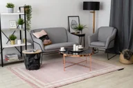 Dywany - Dywan HAMPTON Ramka róż różowy 120x170 cm - miniaturka - grafika 1