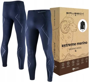 LE1352M Spodnie męskie EXTREME MERINO granatowy XXL - Spodnie sportowe męskie - miniaturka - grafika 1