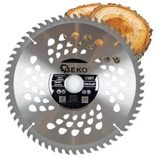 PIŁA TARCZA WIDIOWA DO CIĘCIA DREWNA 250x32 60 ZĘBÓW TNĄCYCH GEKO G78071 - Tarcze do pił - miniaturka - grafika 1