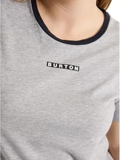 Koszulki i topy damskie - t-shirt damski BURTON VAULT TEE Gray Heather - grafika 1