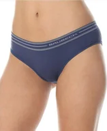 Bielizna sportowa damska - Brubeck HI10190 Majtki damskie hipster ACTIVE WOOL jeansowy L - miniaturka - grafika 1