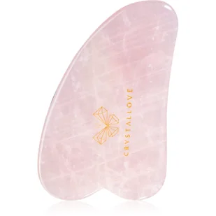 Crystallove Crystallove Płytka do Masażu Twarzy Gua Sha z Kwarcu Różowego Gładka Oczyszcza z toksyn, poprawia krążenie 1 szt. - Rollery do masażu - miniaturka - grafika 1