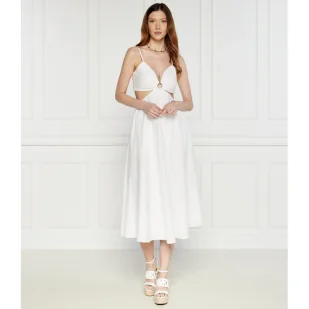 Michael Kors Sukienka CUT OUT RING DRESS | z dodatkiem jedwabiu - Sukienki - miniaturka - grafika 1