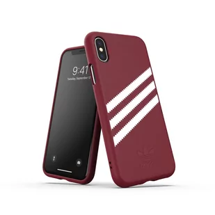 Adidas Originals OR Moulded Sude Case ciemnoczerwony do iPhone XS/X 8718846064842 - Etui i futerały do telefonów - miniaturka - grafika 1