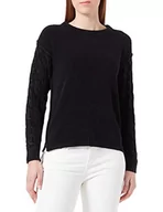 Swetry damskie - Replay Sweter damski DK2413, 098 czarny, S (DE), 098 BLACK, S - miniaturka - grafika 1