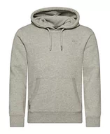 Bluzy męskie - Superdry Męska bluza z kapturem, Athletic Grey Marl, L - miniaturka - grafika 1