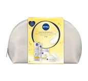 Zestawy kosmetyków damskich - Nivea Q1 Elegance zestaw przeciwzmarszczkowy nawilżający krem na dzień SPF15 50ml + serum precyzyjny wypełniacz zmarszczek 15ml + kosmetyczka - miniaturka - grafika 1