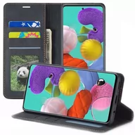 Portfele - Etui z klapką portfel Alogy Forwenw skórzane do Samsung Galaxy S22 Ultra Czarne - miniaturka - grafika 1