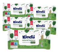 Chusteczki nawilżane - Chusteczki nawilżane dla niemowląt i dzieci Kindii Natural Balance 5 PACK - miniaturka - grafika 1