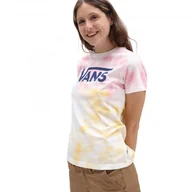 Koszulki sportowe damskie - Damski t-shirt z nadrukiem VANS Logo Wash Crew - multikolor - miniaturka - grafika 1