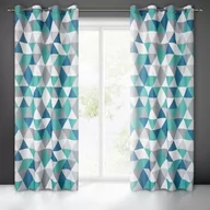 Zasłony - Zasłona Gotowa Adina Przelotka 140 x 250 Turkus - miniaturka - grafika 1