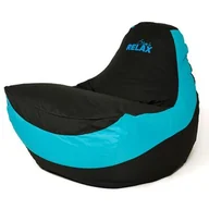 Fotele i pufy dla dzieci - Pufa worek sako GO GIFT Bolid Czarno-niebieski XXL - miniaturka - grafika 1