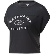 Koszulki i topy damskie - Reebok Damska koszulka treningowa Supremium, Czarny, XL - miniaturka - grafika 1