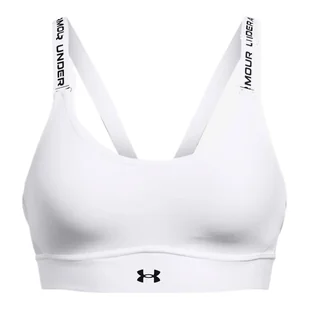 Biustonosz damski Under Armour Infinity Mid 2.0 Bra White M A-C - Biustonosze - miniaturka - grafika 1