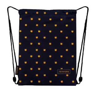 Worek na obuwie Astrabag Fluffy Kitty Blacka Ad1 - Worki na buty - miniaturka - grafika 1