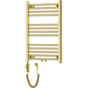 Grzejniki łazienkowe - Mexen Mars grzejnik elektryczny 700 x 500 mm, 300 W, złoty - W110-0700-500-2300-50 - miniaturka - grafika 1
