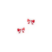 Biżuteria dla dzieci - Srebrne Kolczyki 925 Kokarda dla małej damy - miniaturka - grafika 1