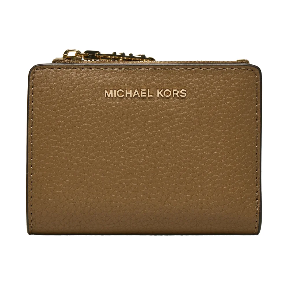 MICHAEL KORS Brązowy portfel damski skórzany