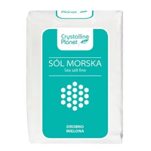 CRYSTALLINE PLANET (sole) Sól morska drobno mielona - Crystalline Planet - 600g BP-5902983781448 - Przyprawy i zioła sypkie - miniaturka - grafika 1