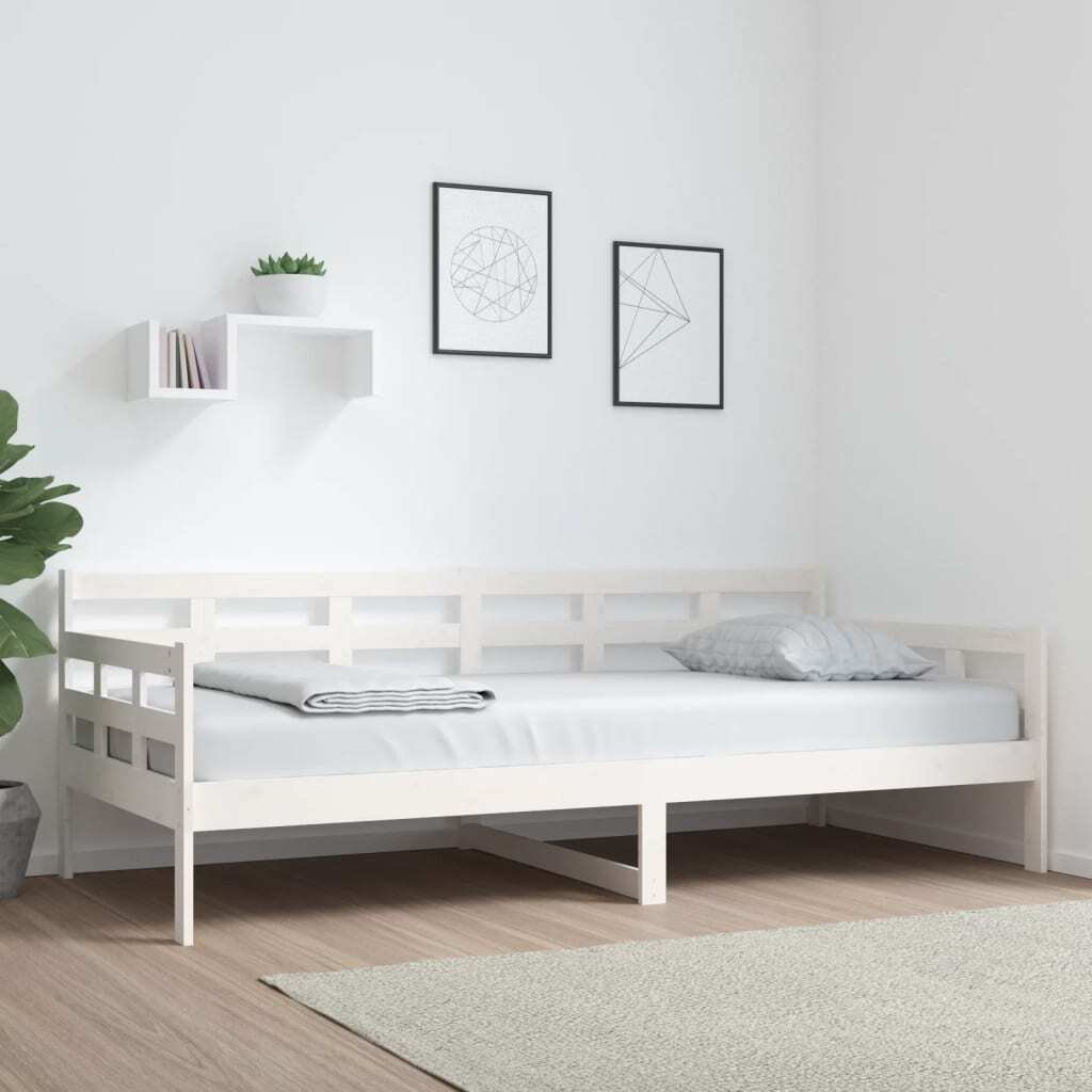 Łóżko dzienne białe sosna 90x200 cm