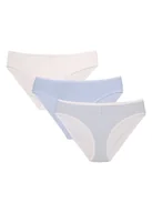 Majtki damskie - Majtki figi Mia-Mia 3-pak Esotiq niebieski, kremowy S - miniaturka - grafika 1
