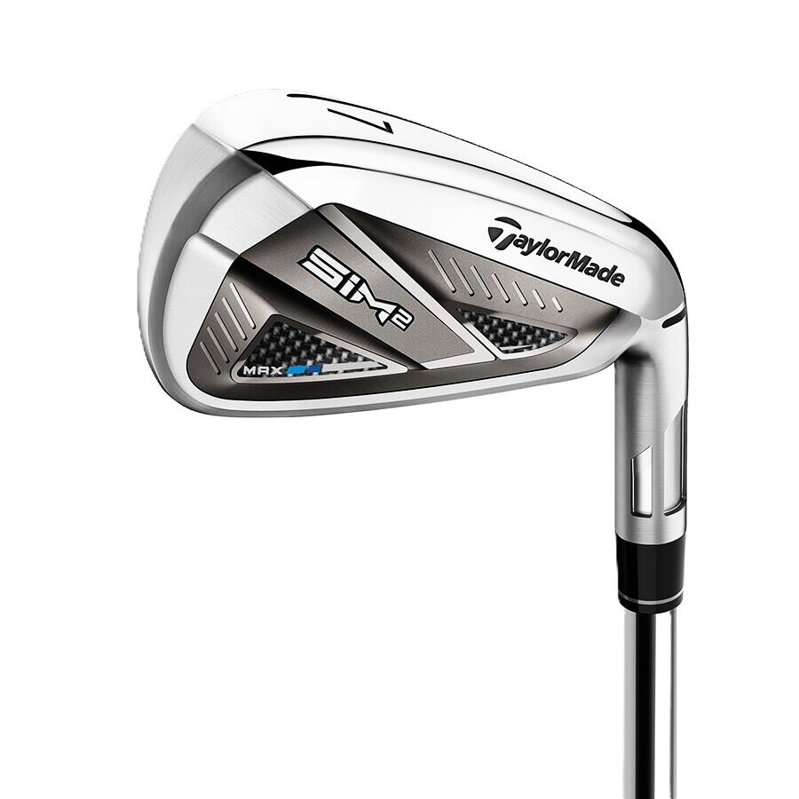 Kij golfowy Iron TaylorMade SIM2 Max SIM2 Max Prawa ręka, 4-PW, 7, Stiff, Stal, KBS Max 85 g MT