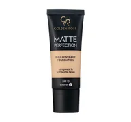 Podkłady do twarzy - Golden Rose - MATTE PERFECTION - Full Coverage Foundation - Matujący podkład do twarzy - SPF15 - 35 ml - N3 - miniaturka - grafika 1