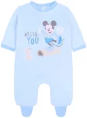 Pajacyki dla niemowląt - Niebieskie, polarowe śpioszki niemowlęce Myszka Mickey 12 m 80 cm - miniaturka - grafika 1
