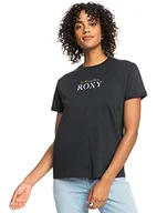 Koszulki i topy damskie - ROXY Modna koszulka damska czarna S - miniaturka - grafika 1